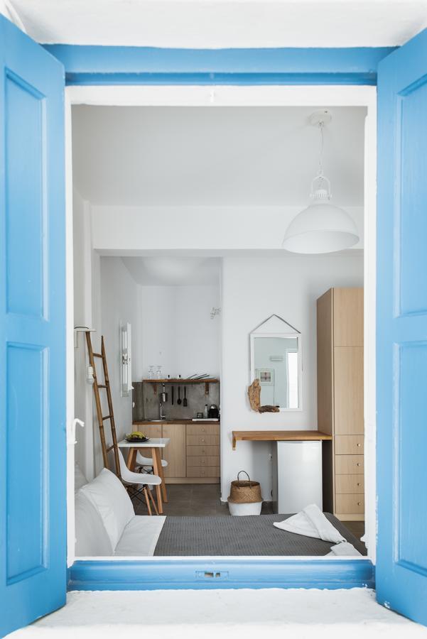 White And Grey Chora Apartment Mykonos Town Ngoại thất bức ảnh