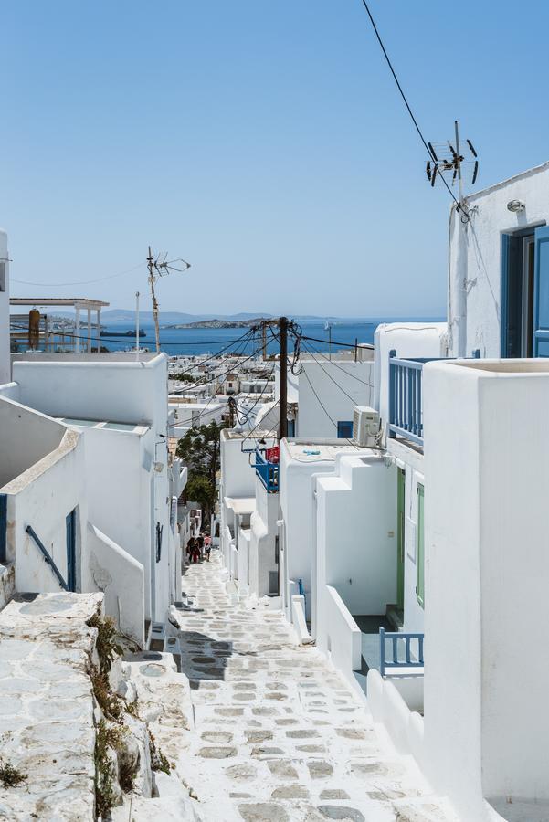 White And Grey Chora Apartment Mykonos Town Ngoại thất bức ảnh