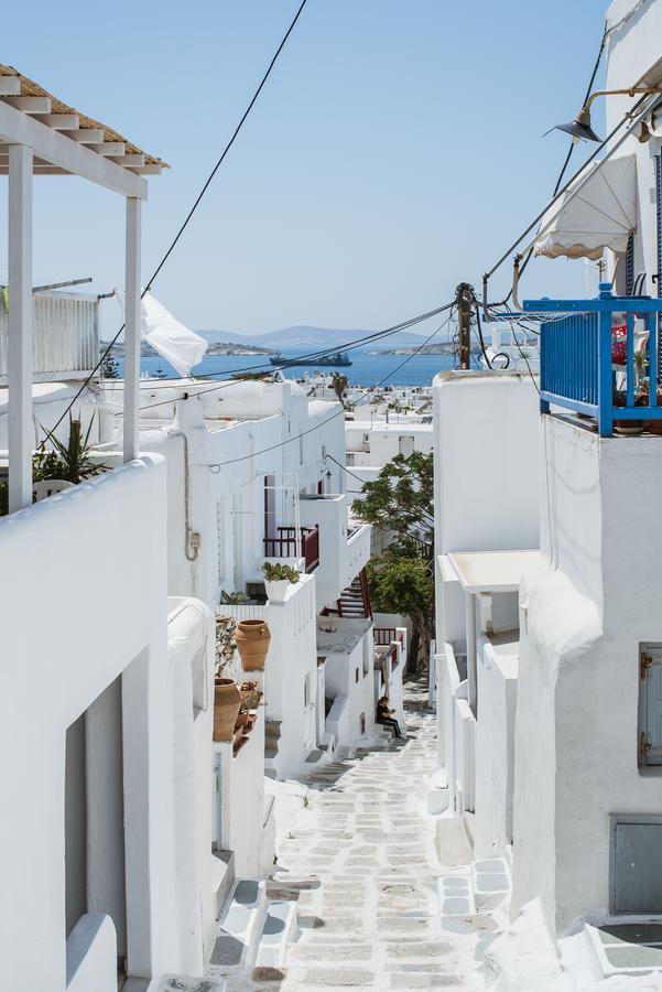 White And Grey Chora Apartment Mykonos Town Ngoại thất bức ảnh